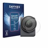 Savvies 3 Stuks Screenprotector - geschikt voor DJI Osmo Action 6 (Lens) - beschermfolie glas transparant