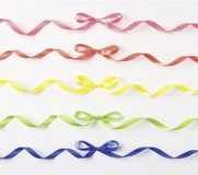 Folia Satijnlint NEON, 5 x 4 m, satijnlint mix in neonkleuren, als decoratief lint voor strikken of als cadeaulint