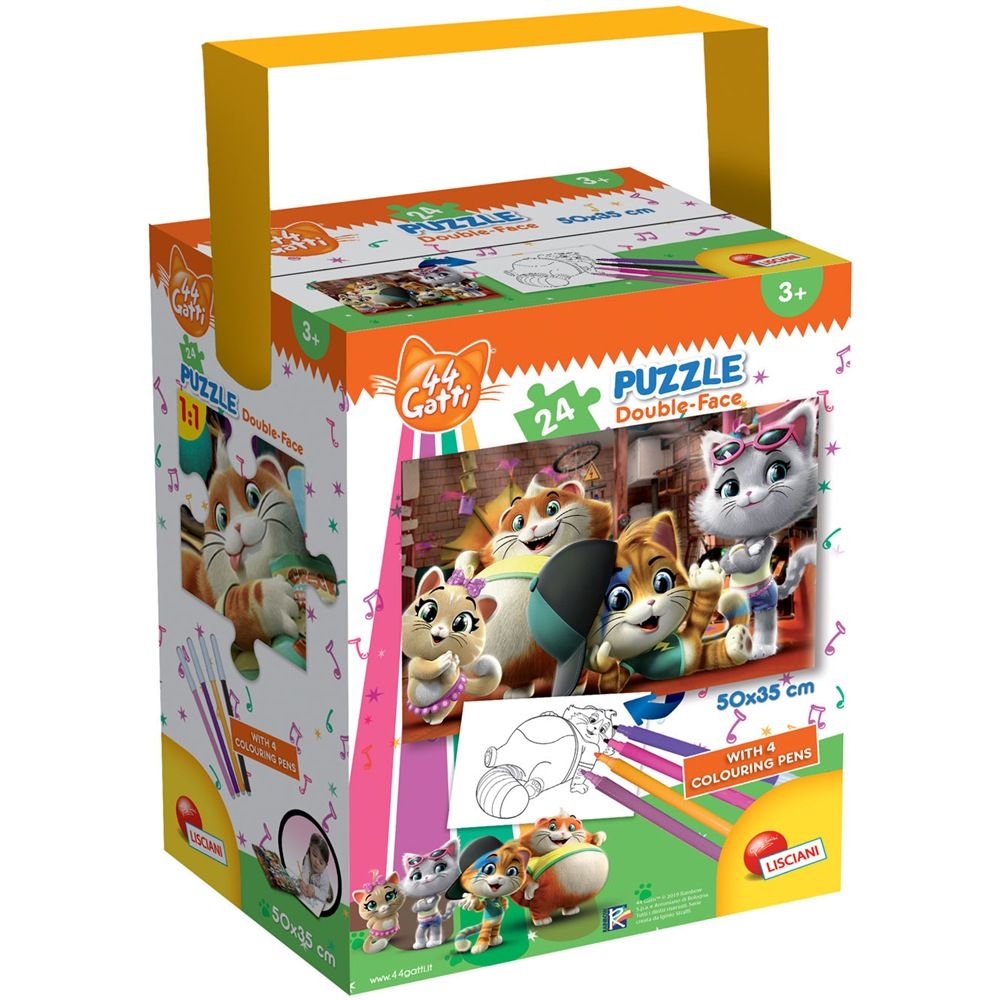 Lisciani Giochi Tub Puzzle Mini 24 44 Gatti Meaow! - 8008324076253