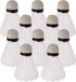 Edco Eindhoven Bv Volants de badminton - 10x - blanc - plastique - 7 cm