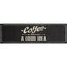 DESIGN IN Tapis De Cuisine Lavable Texte Coffee 45x150 Cm Velours