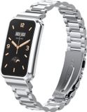 By Qubix Qubix Metalen schakelband met case - Zilver - Geschikt voor Xiaomi Smart Band 7 Pro / Mi Band 7 Pro bandje