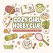 Cozy Girl Hobbies Club: Calming & Relaxing Coloring Book for Adults & Teens
