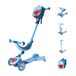 HUDORA 4-in-1 kinderstep in monster-design, flexibel glijvoertuig en tri-scooter, led-wielen en rugzak, in hoogte verstelbaar, vanaf 12 maanden, zitten en rijden, jongens en meisjes
