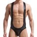 MenSexyWear Jock-Singlet MOTOR Noir