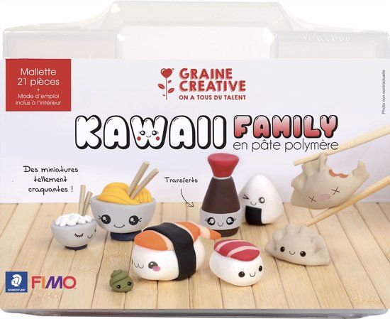Graine Creative Fimo Kawaii Sushi Koffer