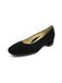 Ara Pumps Schwarz Velours Blokhak 2.5-4.5cm