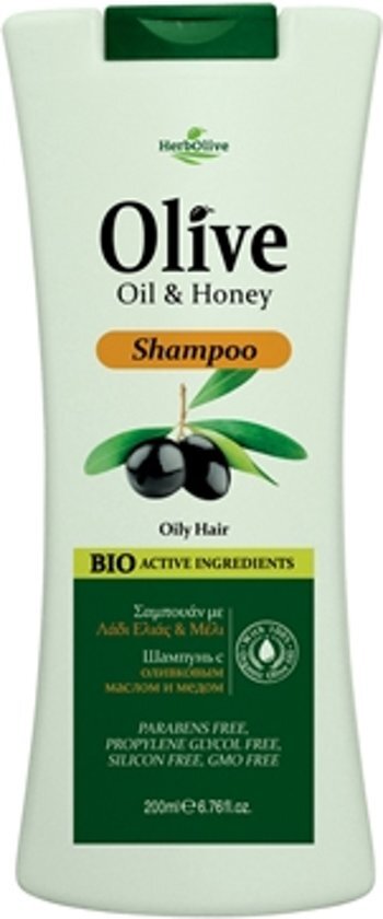 HerbOlive Shampoo tegen Vet Haar 100% Biologisch geteelde producten - Parabenen vrij - Vaseline vrij - Minerale Olie vrij - Propyleenglycol vrij