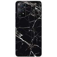 1001 coques Xiaomi Bedrukt siliconen hoesje compatibel met Xiaomi Redmi Note 11 Pro Plus 5G Marbre noir
