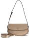 GUESS Danya Flap Shoulder Bag Taupe beige