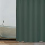 MSV Douchegordijn - donkergroen - gerecycled polyester - 180 x 200 cm - wasbaar