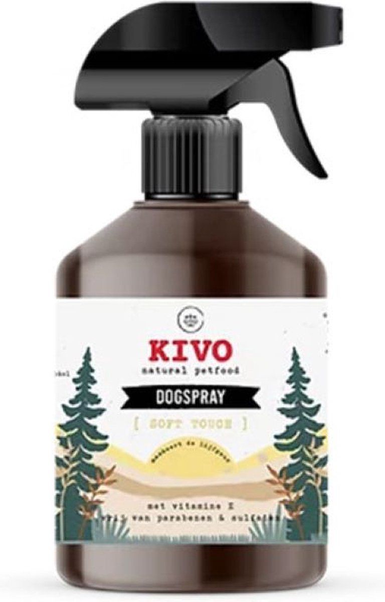 Kivo Petfood Dogspray vachtverzorging voor de hond - Soft Touch 500 ml