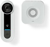 Nedis SmartLife Wi-Fi Video Doorbell - White - 1536x1536 - Motion Sensor - MicroSD - IP65