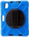 Hoes Apple Hoes voor iPad Mini 6e generatie 2021 met penhouder, stootvaste robuuste hoes voor iPad 8,3 inch met draaibare standaard en handlus, blauw