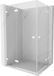 Mexen Lunar Duo cabine de douche battante gauche 105 x 100 cm, transparent, blanc