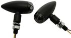 HIGHSIDER Micro-Bullet LED Knipperlicht Zwart/Transparant E-gekeurd (set)
