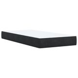 vidaXL Boxspringbed met matras, fluweel, zwart, 90x200 cm
