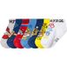 LUPILU® Lot de 7 paires de chaussettes La Pat' Patrouille enfant (gris/bleu/blanc/rouge/jaune, 19-22)