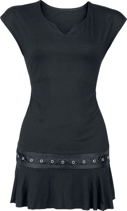Spiral Gothic Rock Dames T-shirt - Zwart - S