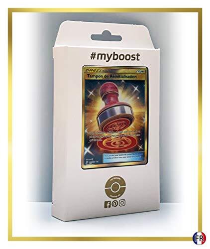 my-booster Tampon de réinitialisation (Reset Stamp) 253/236 Shiny Gold Trainer - Ultraboost X Soleil & Lune 11 Harmonie des Esprits - Doos met 10 Franse Pokemon kaarten
