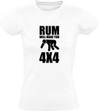 Sol's Rum will make you 4x4 Women's T-shirt - White - Size M