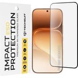 Techsuit Film de protection d'écran pour Honor 600 Pro / 600, Verre trempé, Full Glue, Noir