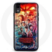 Maniacase Hoesje voor iPhone XS Stranger Things Teaser Seizoen 4 Poster Karakters Art