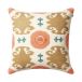 Chhatwal & Jonsson Coussin Mahal 50x50 cm Rose-abricot-kaki-bleu ciel