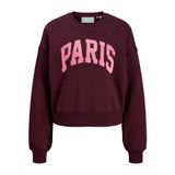 JJXX sweater met tekst - donkerrood