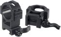 UTG Unisex Samlingsringen Utg Max Strength Grade Quick Detalch Picatinny Rings: 2 stykker, 30 mm Diam, Hejprof bevestigingsklemmen, Zwart, One Size EU