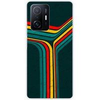 Xiaomi Bedrukt siliconen hoesje compatibel met Xiaomi Mi 11T 5G, Xiaomi Mi 11T Pro 5G Retro lines