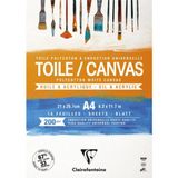 Clairefontaine Blok Cosmos Canvas wit A4 200 grams 10 vel