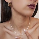 Hey Happiness Pastel Kralenketting Dames - Roestvrij Staal - Zilver - Meerkleurig
