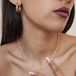 Hey Happiness Pastel Kralenketting Dames - Roestvrij Staal - Zilver - Meerkleurig