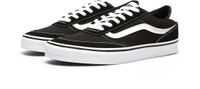 Vans Brooklyn Ls Unisexe Cuir Noir Baskets Taille 40.5