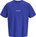 JACK&JONES Jongens T-shirt JORNORREBRO EMB TEE SS CN NOOS JNR - Katoen - Ronde hals - Korte mouw - Maat 176 - Bluing