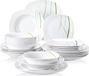 Grandeur Serviesset – 6 personen – Keramiek – Wit – 24-delig
