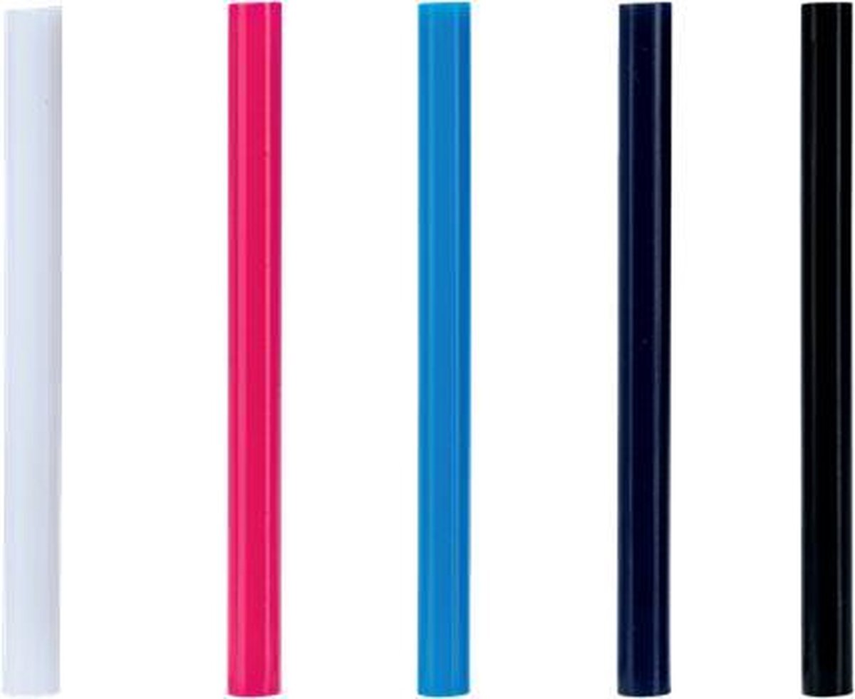 Rapid 5001363 7 mm kleefsticks gekleurd universeel, 125 g, 36 sticks, universele hete lijm, lijmstiften voor lijmpistool 7 mm