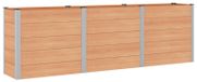vidaXL Jardinière surélevée, marron, 300 x 50 x 91 cm, WPC et aluminium