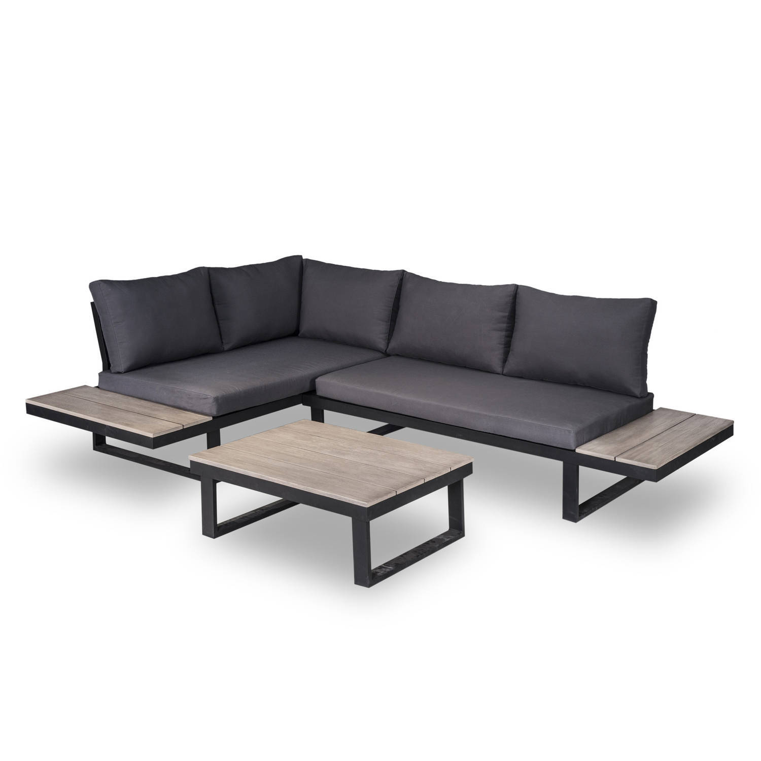 Mondial Living Loungeset Titan Hoekset incl. Acacia houten tafel