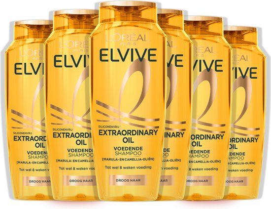 L'Oréal Elvive Extraordinary Oil Shampoo - Droog Haar - 6 x 250ml
