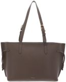 FURLA Leren schoudertas Ava Tote Muddy Gray + Rosewood Taupe