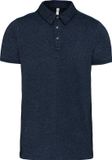 Kariban Herenpolo korte mouwen van jersey katoen French Navy Heather - XXL