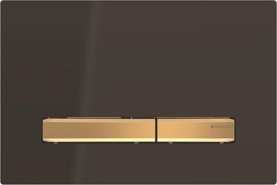Geberit Sigma 50 Bedieningsplaat - Dual Flush - Messing Goud / Zwart