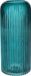 Bellatio Design Bloemenvaas - petrol - transparant glas - 10 x 25 cm