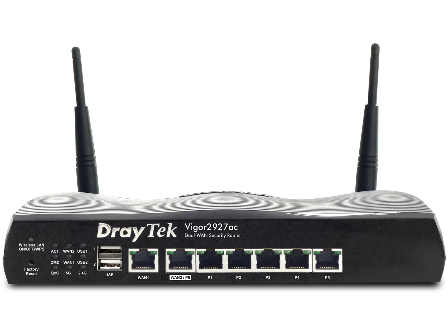 DrayTek Vigor2927ac - Draadloze router - Zwart