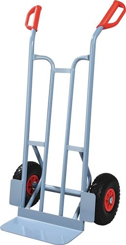 Promat/Tecwerk Steekwagen | hoogte 1150 mm schep-L150xB400mm | PU-banden | draagvermogen 250 kg | duifblauw, RAL 5014 - 9000443054