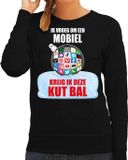 Bellatio Decorations Kut Kerstbal sweater / foute Kersttrui Ik vroeg om een mobiel krijg ik deze kut bal zwart voor dames - Kerstkleding M