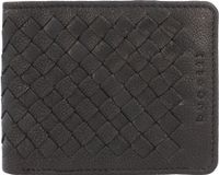 Bugatti Woven Leather Wallet 11 cm - Men - Horizontal - Black