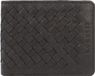 Bugatti Woven Leather Wallet 11 cm - Men - Horizontal - Black